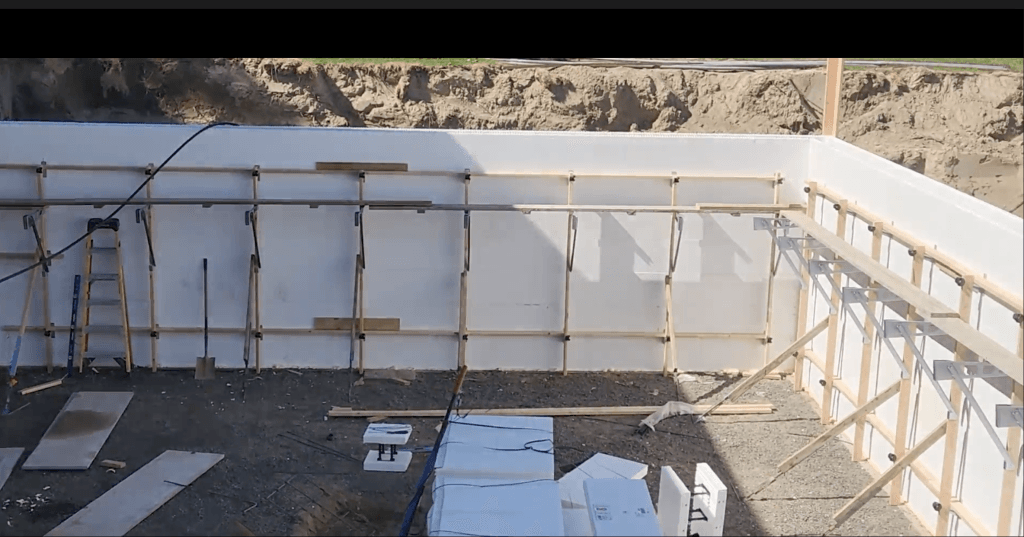 Logix ICF foundation with Zont Bracing